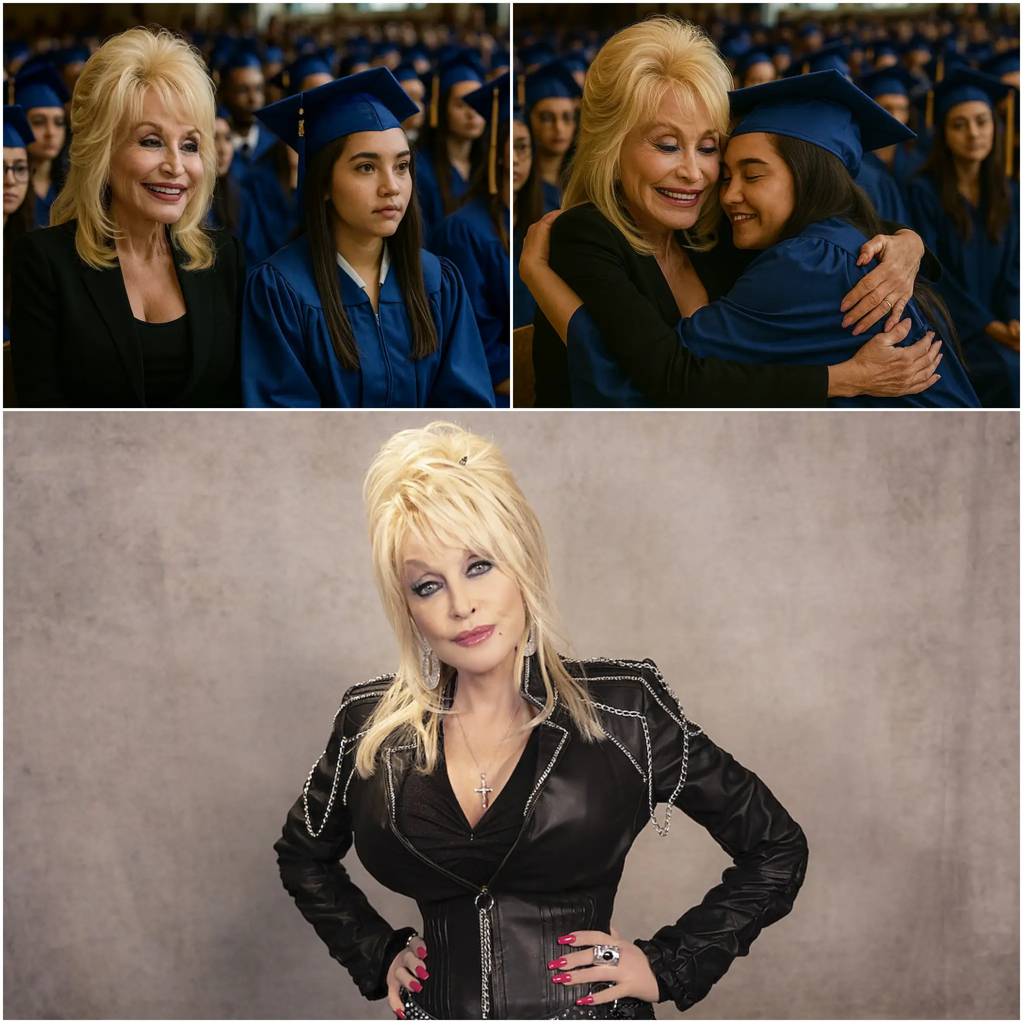 Dolly Parton’s Quietest Act of Kindness: The Graduation Moment That Stunned a Stadium