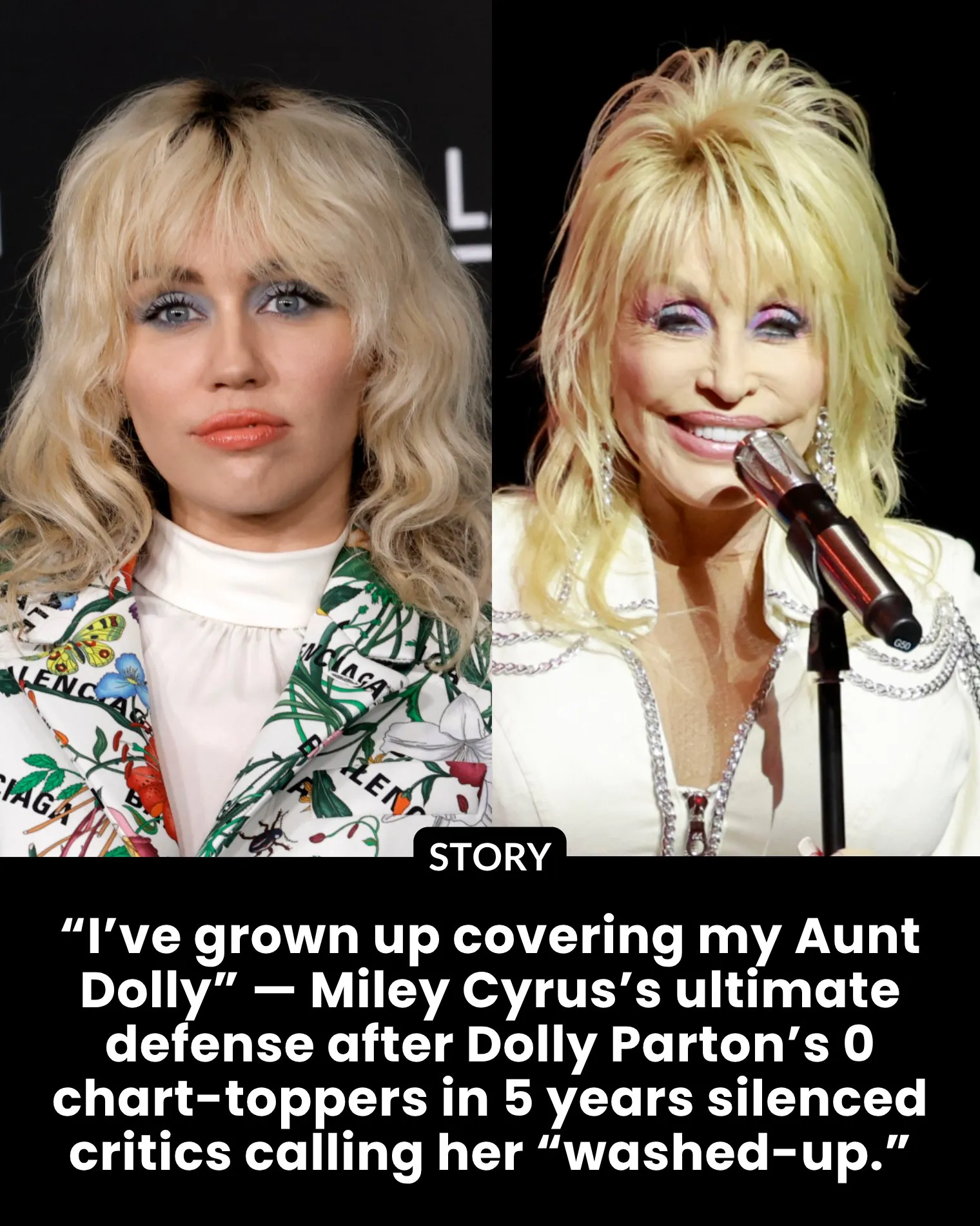 “I’VE GROWN UP COVERING MY AUNT DOLLY” — MILEY CYRUS’S ULTIMATE DEFENSE OF A LEGEND UNDER FIRE