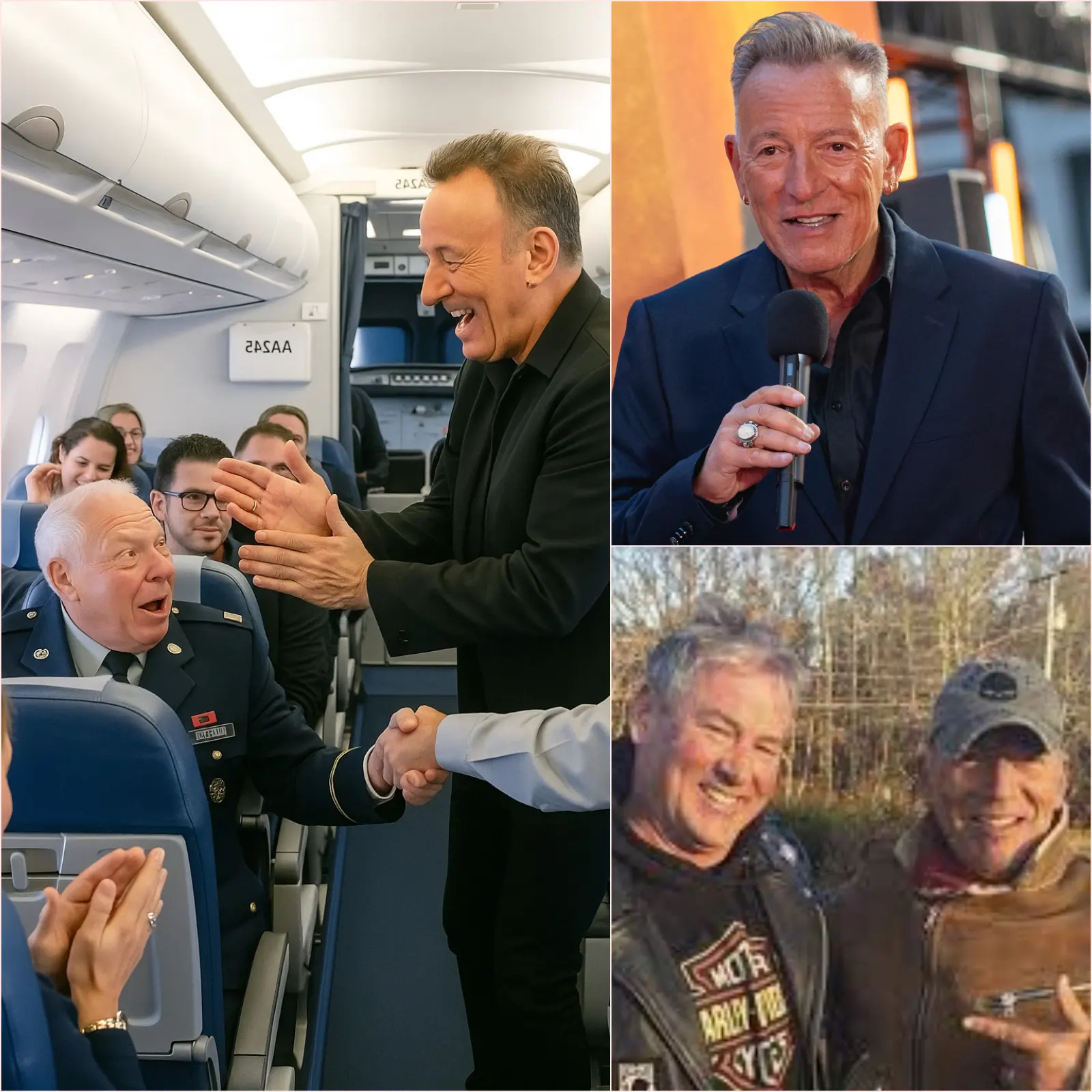 A Moment at 35,000 Feet: Bruce Springsteen’s Quiet Gesture on Flight AA245 Becomes a Story Passengers Will Never Forget