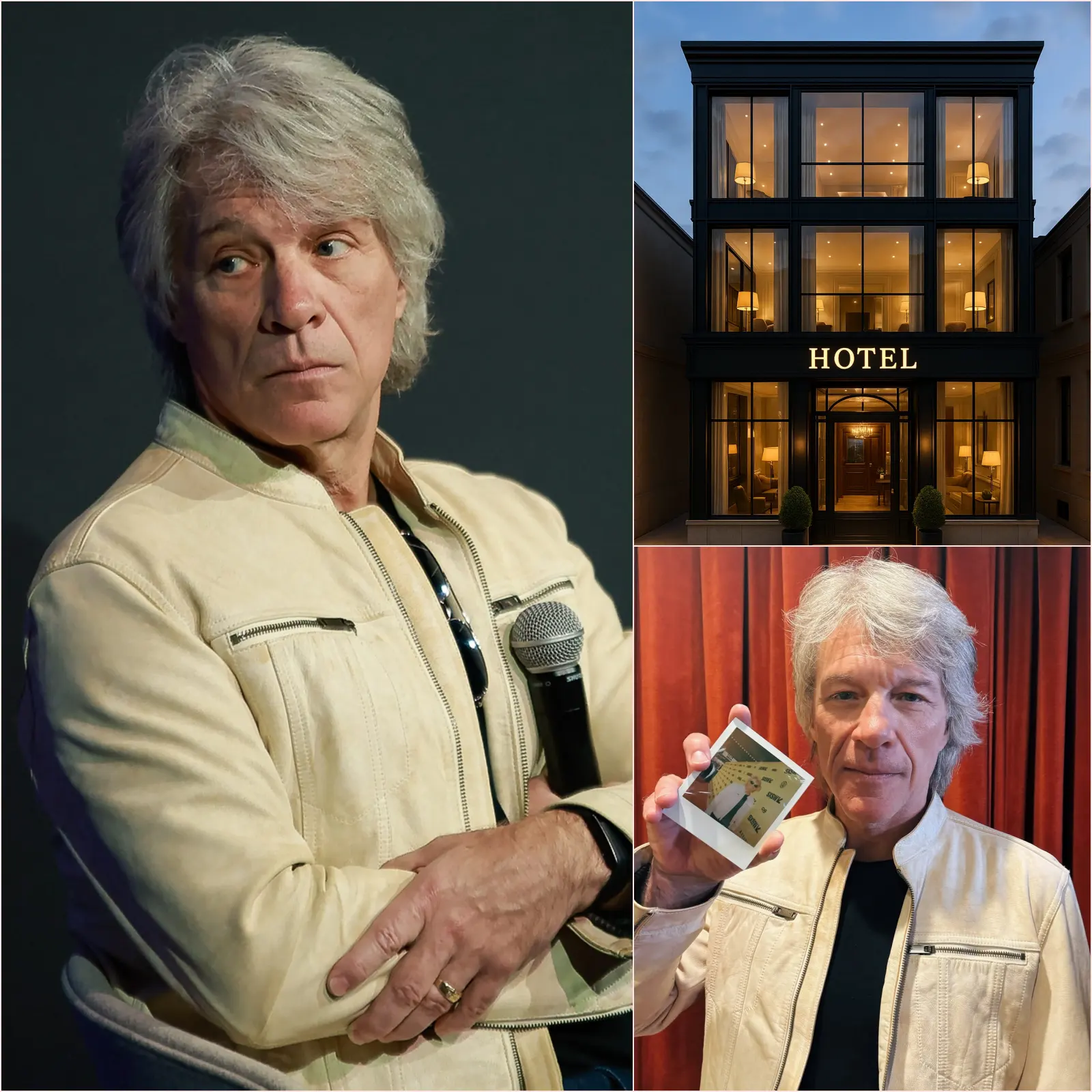 “LOOKS LIKE A JERSEY BOY BELONGS HERE AFTER ALL.” – “REJECTED BY A LUXURY NEW YORK HOTEL, Jon Bon Jovi Returned the Next Day — And What He Did Left Everyone Speechless.”  On a chilly Manhattan night, hotel staff failed to recognize the New Jersey rock legend standing quietly before them. To them, he was just a middle-aged man in a worn leather jacket and a scarf. They offered a polite smile, apologized, and told Jon Bon Jovi the hotel was “fully booked” — suggesting he try somewhere else.