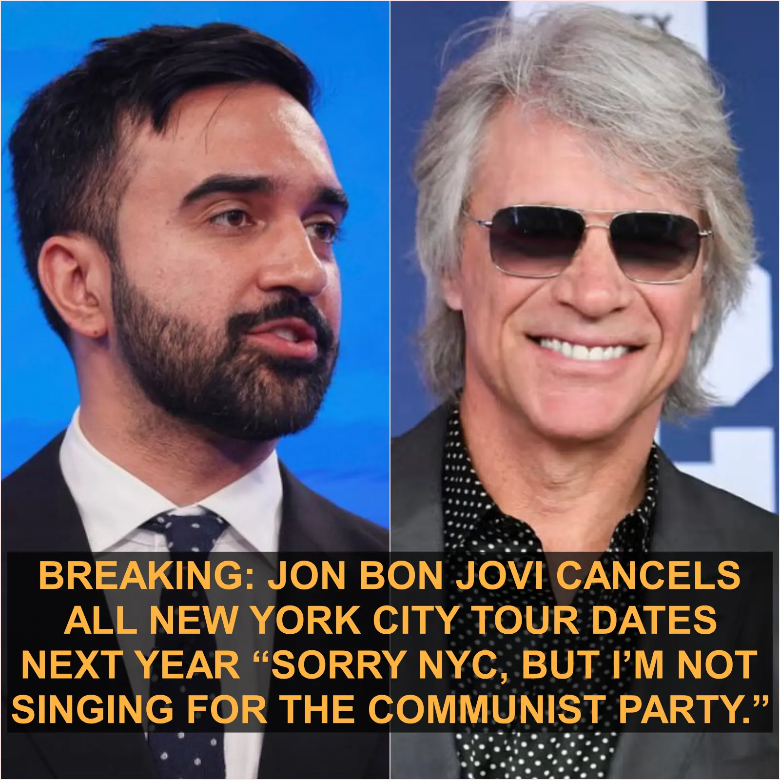 Jon Bon Jovi Just Dropped a Nuke: NYC Tour Canceled with a 5-Word Political Bomb THE CULTURE WAR JUST FOUND ITS ROCK ICON. In a stunning move that has ignited a firestorm across the internet, Jon Bon Jovi has officially canceled his entire 2025 New York City tour schedule — and the reason has already become one of the most controversial moments of his career.
